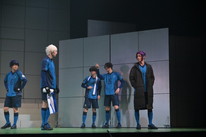 A scene from the final rehearsal of Blue Lock 4th STAGE